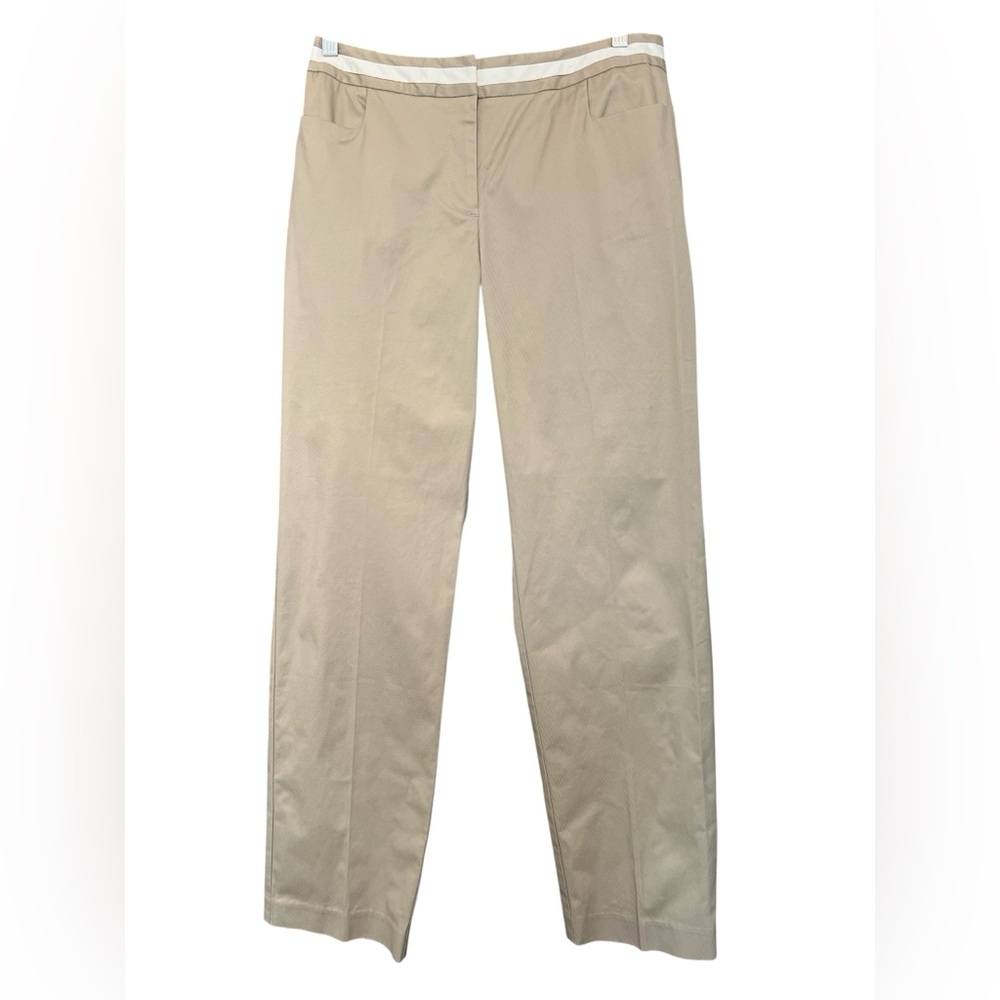 🆕 🤎 NWOT TALBOTS Khaki Chino Straight Flat Front Slacks | Women’s Sz 6